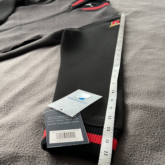 UMD Terps Bomber Letter Jacket Sweatshirt University Maryland Womens M 6 8 - Picture 12 of 17